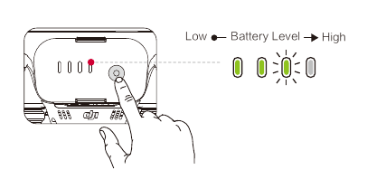 dji - PHANTOM 3 - Controleer batterijniveaus stap 1 Controleer batterijniveaus stap 1
