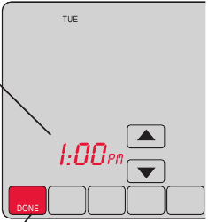 Honeywell - VisionPRO TH8000 Series - Set time Tijd instellen