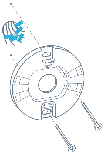 Nest - Thermostat E - Installeer de Nest-basis Installeer de Nest-basis