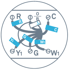 Nest - Thermostat E - Label de draden Label de draden