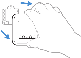 Honeywell - T6 Pro - Trek om de thermostaat uit de UWP te verwijderen. Trek om de thermostaat uit de UWP te verwijderen.