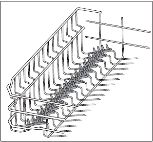 Frigidaire - Vaatwasser - Zachte grip rek Zachte grip rek
