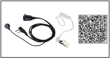 Retevis - RT22 - Acoustic tube headset Acoustic tube headset