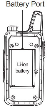 Retevis - RT22 - Battery Port Battery Port