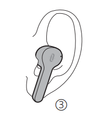 TaoTronics - SoundLiberty 53 TT-BH053 - Draag de oordopjes Stap 3 Draag de oordopjes Stap 3