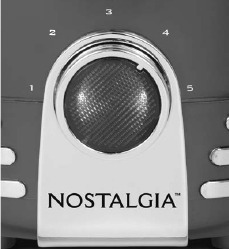 Nostalgia Products Group - HDT900RD - INSTELLINGEN DRAAIKNOP INSTELLINGEN DRAAIKNOP