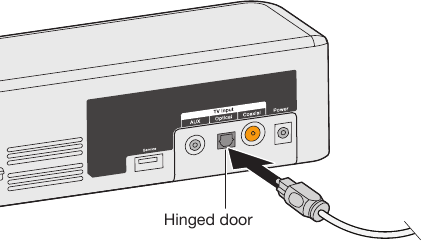 Bose - Solo 5 - Optie 1: optische kabel (voorkeur) Stap 1 Optie 1: optische kabel (voorkeur) Stap 1