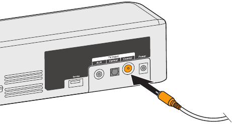 Bose - Solo 5 - Optie 2: coaxiale kabel Optie 2: coaxiale kabel