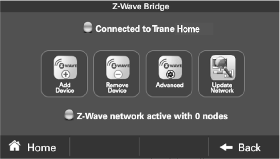 Trane - XL824 - Z-Wave Apparaten Toevoegen/Verwijderen Z-Wave Apparaten Toevoegen/Verwijderen