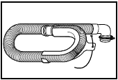 Amana - NTW4516FW3 - Afvoerslang met klem, U-vorm en kabelbinder Afvoerslang met klem, U-vorm en kabelbinder
