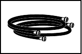 Amana - NTW4516FW3 - Toevoerslangen met platte ringen Toevoerslangen met platte ringen