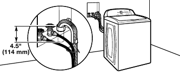 Amana - NTW4516FW3 - Afvoersysteem met muurstandpijp Afvoersysteem met muurstandpijp