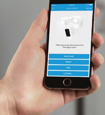 ring - Floodlight Cam - Voer de in-app installatie uit Voer de in-app installatie uit