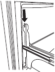 KitchenAid - KRFC300ESS - Stap 1: Ladefront terugplaatsen Stap 1: Ladefront terugplaatsen