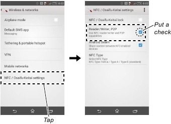 Sony - WF-1000XM3 Series - Controlemethode van de NFC-taggegevens stap 4 Controlemethode van de NFC-taggegevens stap 4