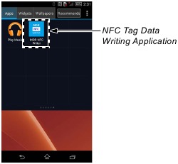 Sony - WF-1000XM3 Series - NFC-taggegevens schrijven stap 2 NFC-taggegevens schrijven stap 2
