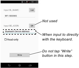 Sony - WF-1000XM3 Series - NFC-taggegevens schrijven stap 5 NFC-taggegevens schrijven stap 5