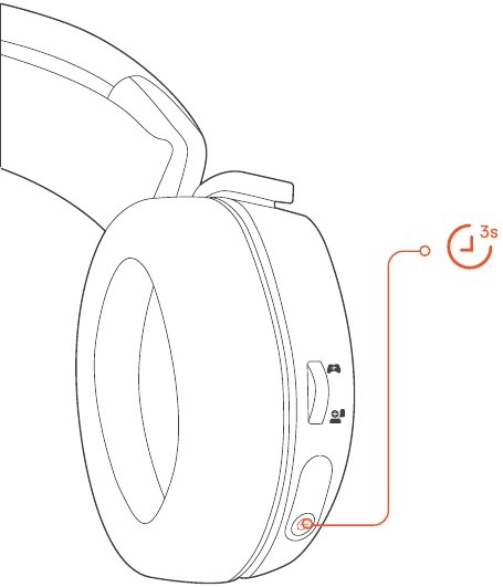 SteelSeries - ARCTIS 7 - AAN / UIT AAN / UIT
