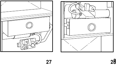 Carrier - Weathermaker 9200 - VERBRANDINGSRUIMTE EN AFVOERSYSTEEM Fig. 27 - Fig. 28 VERBRANDINGSRUIMTE EN AFVOERSYSTEEM Fig. 27 - Fig. 28