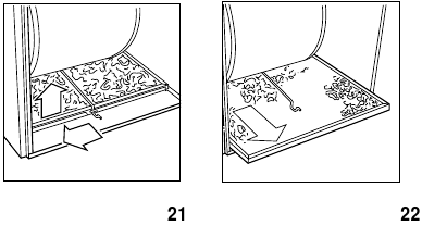 Carrier - Weathermaker 9200 - PROBLEMEN ERUIT FILTEREN Fig. 21 - Fig. 22 PROBLEMEN ERUIT FILTEREN Fig. 21 - Fig. 22