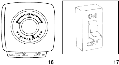 Carrier - Weathermaker 9200 - UW KACHEL UITSCHAKELEN Afb. 16 - Afb. 17 UW KACHEL UITSCHAKELEN Afb. 16 - Afb. 17