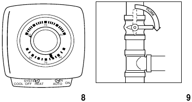 Carrier - Weathermaker 9200 - STAPPEN VOOR HET STARTEN VAN UW KACHEL Afb. 8 - Afb. 9 STAPPEN VOOR HET STARTEN VAN UW KACHEL Afb. 8 - Afb. 9