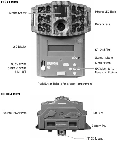 Moultrie - M-880 - CAMERA OVERVIEW CAMERA OVERVIEW