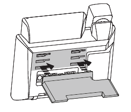 Yealink - T46S - Standaard bevestigen Stap 1 Standaard bevestigen Stap 1