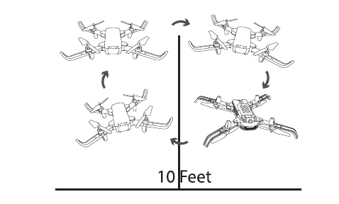 Deerc - D20 - 360°-flip stap 2 360°-flip stap 2