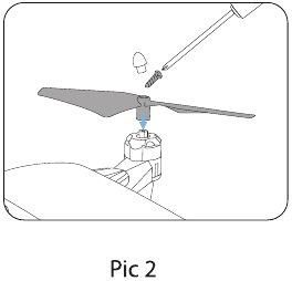 Deerc - D20 - Propeller stap 2 Propeller stap 2