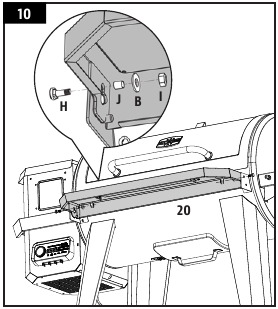 Pit Boss - 1150 PRO Series - DE VOORPLANK MONTEREN De voorplank monteren