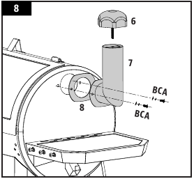 Pit Boss - 1150 PRO Series - DE SCHOORSTEEN VASTZETTEN De schoorsteen vastzetten