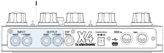 TC Electronic - FLASHBACK X4 - Audio-ingangen en -uitgangen Audio-ingangen en -uitgangen