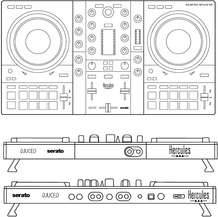Hercules - DJ Control Inpulse 500 - Overzicht Overzicht