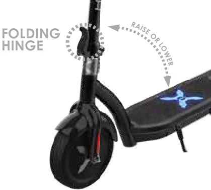 Hover-1 - ALPHA-PRO - UW ALPHA-PRO SCOOTER IN- EN UITKLAPPEN Stap 1 UW ALPHA-PRO SCOOTER IN- EN UITKLAPPEN Stap 1