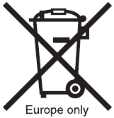 Afvalverwijderingssymbool voor landen buiten de Europese Unie