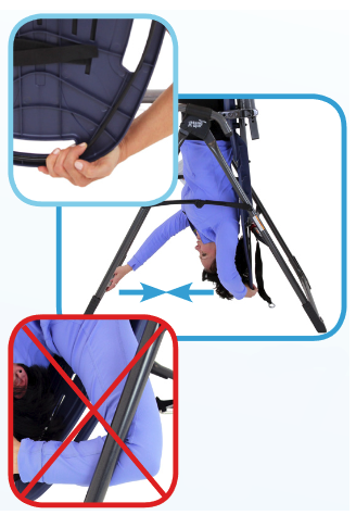Teeter Hang Ups - ComforTrak EP-560 - Volledige Inversie Figuur 22-23-24 Volledige Inversie Figuur 22-23-24