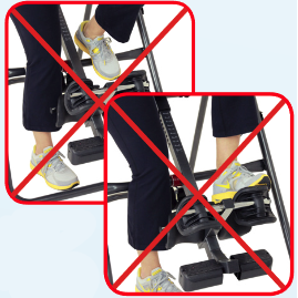 Teeter Hang Ups - ComforTrak EP-560 - Uw Enkels Vastzetten Figuur 12-13 Uw Enkels Vastzetten Figuur 12-13