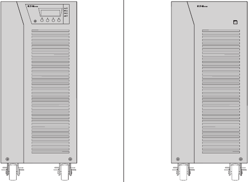 Eaton - 9130 - Figuur 1. De Eaton 9130 Tower UPS en EBM (5000–6000 VA-modellen weergegeven). Figuur 1. De Eaton 9130 Tower UPS en EBM (5000–6000 VA-modellen weergegeven).