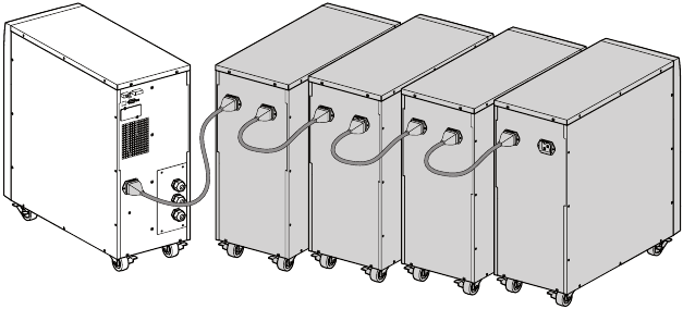 Eaton - 9130 - Afbeelding 7. De EBM's aansluiten. Afbeelding 7. De EBM's aansluiten.