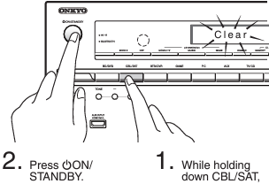 Onkyo - TX-NR636 - How to reset Hoe te resetten