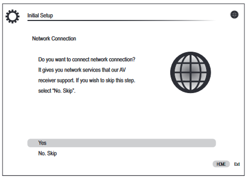 Onkyo - TX-NR636 - Network Connection - Stap 1 Network Connection - Stap 1