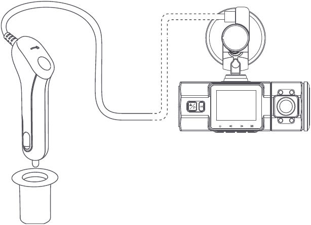 Vantrue - OnDash N2 Pro - Voor het eerste gebruik, laad de camera 2-3 uur op, stap 3 Voor het eerste gebruik, laad de camera 2-3 uur op, stap 3
