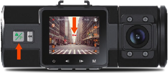 Vantrue - OnDash N2 Pro - Gebeurtenisopname Gebeurtenisopname