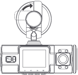 Vantrue - OnDash N2 Pro - De camera op uw voorruit installeren stap 2 De camera op uw voorruit installeren stap 2