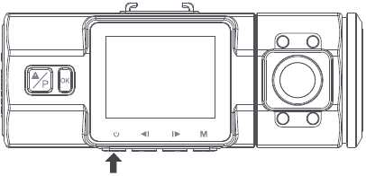 Vantrue - OnDash N2 Pro - Er zijn twee manieren om de camera handmatig AAN/UIT te zetten Er zijn twee manieren om de camera handmatig AAN/UIT te zetten