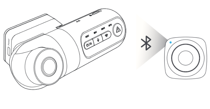 Viofo - T130 - Install Optional Accessories - Install Bluetooth Remote Control Installeer optionele accessoires - Installeer Bluetooth-afstandsbediening