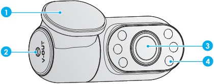 Viofo - A139 - Camera aan de binnenkant (optioneel) Camera aan de binnenkant (optioneel)