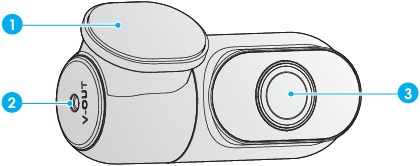 Viofo - A139 - Camera aan de achterkant Camera aan de achterkant