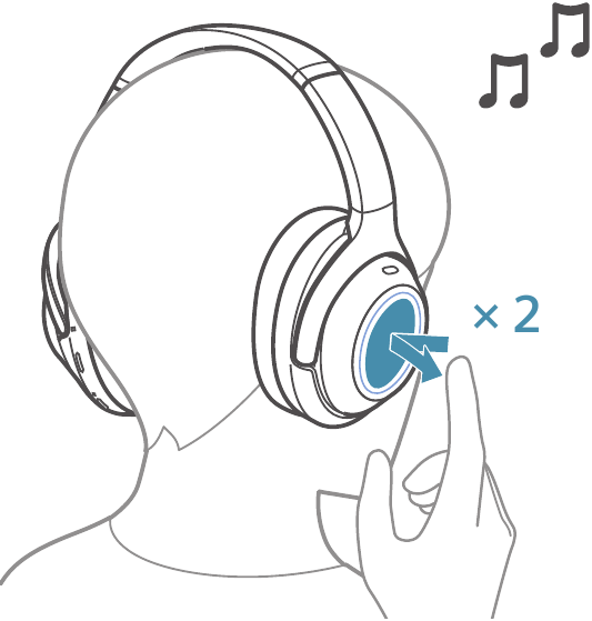 Sony - WH-1000XM4 - Bediening Stap 16 Bediening Stap 16